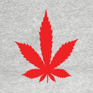 Blue marijuana leaf T-Shirt